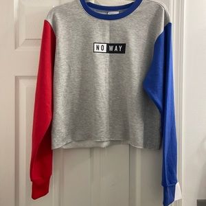 Mighty Fine crop sweatshirt